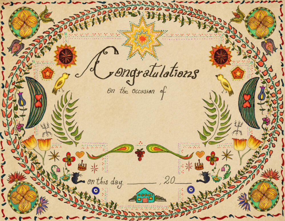 Congratulations Fraktur