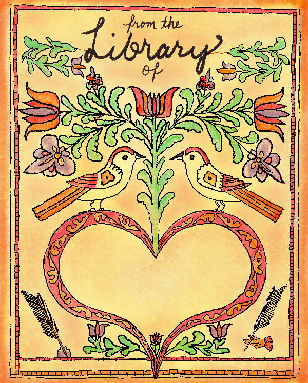 Bookplate Fraktur